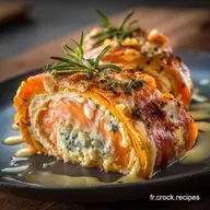 Roul&eacute; de potimarron saumon et fromage la recette chic et facile
