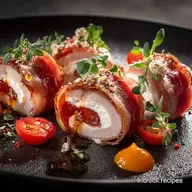 Roul&eacute; tomate ch&egrave;vre et jambon Recette facile et &eacute;l&eacute;gante pour lap&eacute;ro