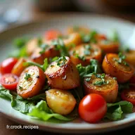 Salade Avocat Langue et Tomate Un Plat Complet et Frais