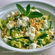 Salade Courgette Feta Menthe en 18 Min