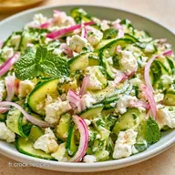 Courgettes En Salade &agrave; la Feta