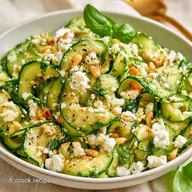 Salade De Courgettes Crues &agrave; la Feta