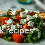 Recette petit &eacute;peautre : Salade aux L&eacute;gumes Grill&eacute;s et Feta
