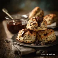 Scones L&eacute;gers aux P&eacute;pites de Chocolat : Recette A&eacute;r&eacute;e et Fondante.