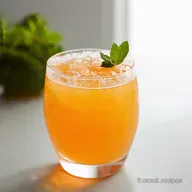 Soleil d&Eacute;t&eacute; Mon cocktail sans alcool p&ecirc;che et menthe facile