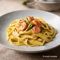 Tagliatelles au Saumon Fum&eacute; &Eacute;pinards Ma Recette Facile et Gourmande