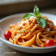 Tagliatelles Cr&eacute;meuses au Poireau et Tomates Confites Facile