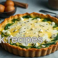 Recette avec &eacute;pinard : Tarte aux &Eacute;pinards et Feta D&eacute;licieuse