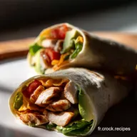 Recette Wrap Poulet-Avocat Facile : Un D&eacute;jeuner Ensoleill&eacute; !