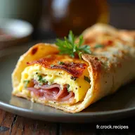 Quiche Wrap Bacon Ch&egrave;vre Le D&icirc;ner Express et Moelleux