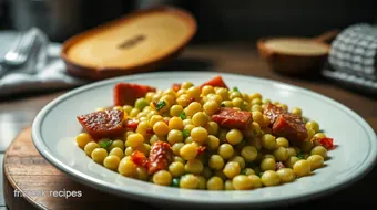 Chorizo et Pois Chiches à la Provençale : Un Plat Méditerranéen Réconfortant recipe card