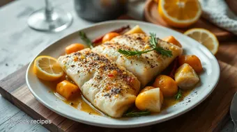 Dos de Cabillaud au Four aux Épices et Citron : Un Plat Savoureux à Essayer! recipe card