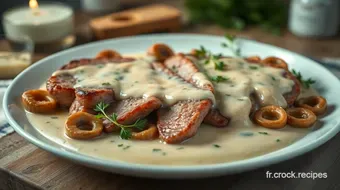 Escalope de Veau à la Crème : Une Recette Crémeuse et Réconfortante recipe card