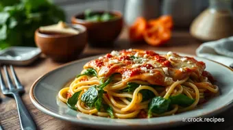 Lasagne au Épinard et Chèvre : Un Dîner Végétarien Réconfortant recipe card