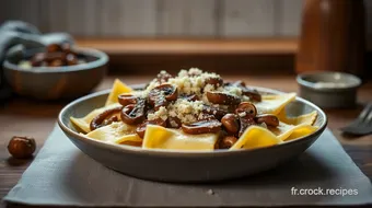 Recette Ravioles Maison aux Champignons et Ricotta - Facile et Savoureuse recipe card
