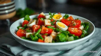 Recette facile de Salade Niçoise : Un délicieux repas froid d'été recipe card