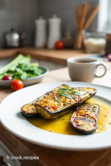 Aubergines et Poivrons Rôtis à l' Ail et aux Herbes steps