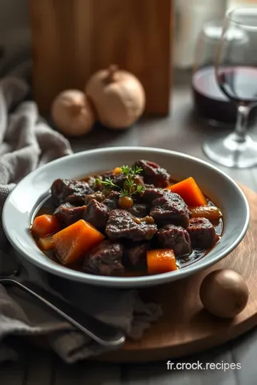 Boeuf Bourguignon – Le Plat Réconfortant de la Bourgogne presentation