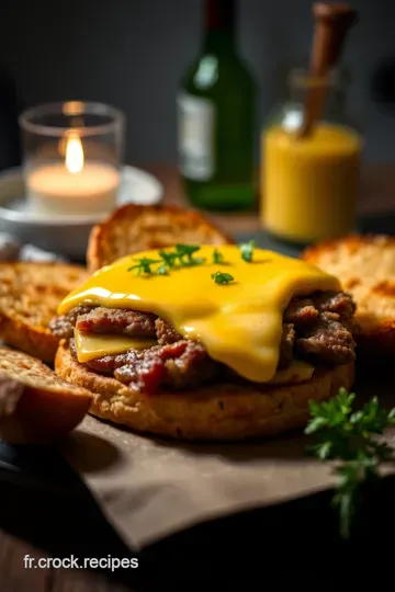 Burger à la Raclette: Un Festin Savoureux presentation