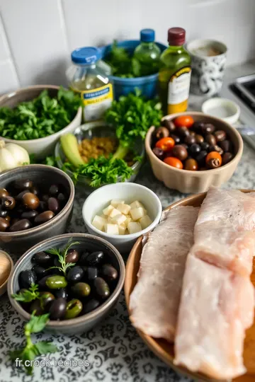 Cabillaud à la Provençale au Four ingredients