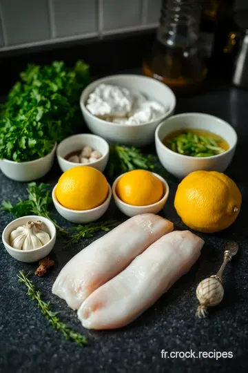 Cabillaud en Papillote aux Aromates et Légumes Croquants ingredients