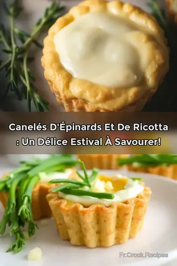 Canelés d' épinards et de ricotta : Un délice estival à savourer!