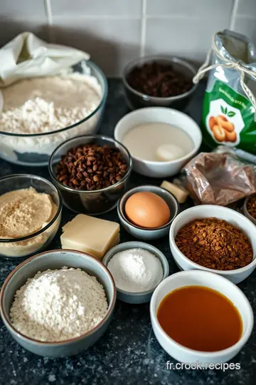 Cookies aux Pépites de Chocolat du Chocolatier ingredients