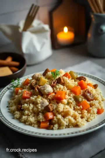 Couscous Tajine Royal aux Légumes et Épices Douces presentation