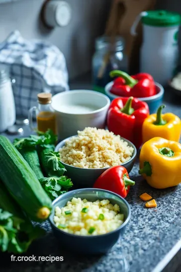 Couscous Végétarien aux Légumes Méditerranéens ingredients