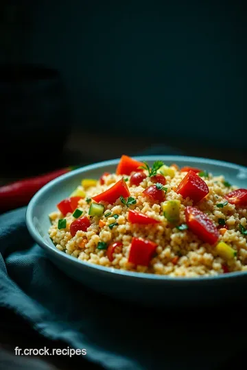 Couscous Végétarien aux Légumes Méditerranéens presentation