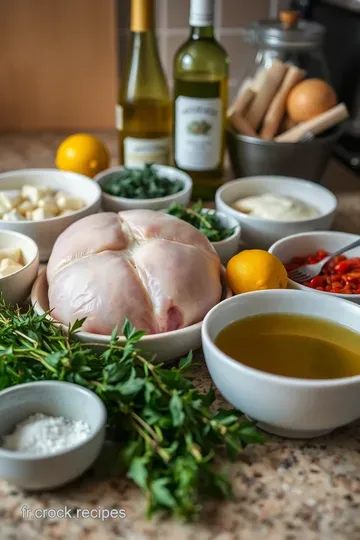 Cuisse de pintade rôtie au vin blanc et aux herbes ingredients