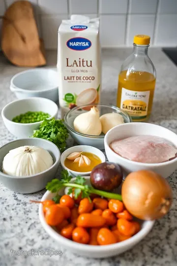 Curry de Poisson au Lait de Coco : Évasion Tropicale dans Votre Assiette ingredients