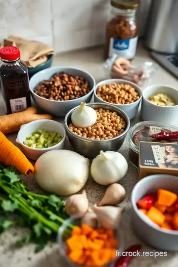 Dahl Épicé aux Lentilles Corail et Légumes ingredients