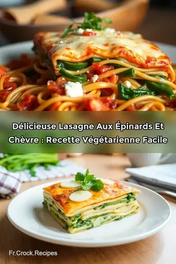 Délicieuse Lasagne aux Épinards et Chèvre : Recette Végétarienne Facile