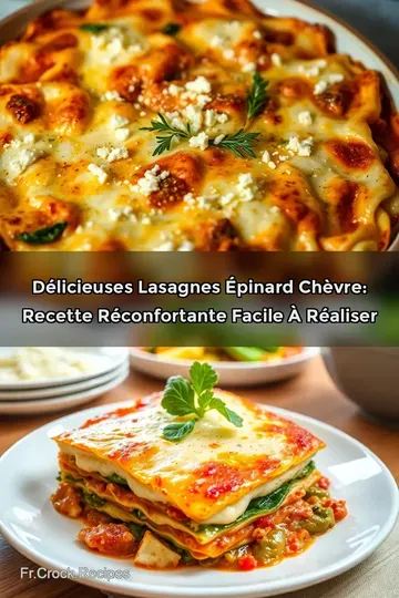 Délicieuses Lasagnes Épinard Chèvre: Recette Réconfortante Facile à Réaliser