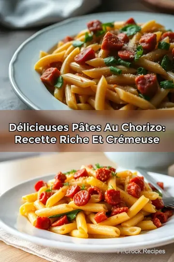 Délicieuses Pâtes au Chorizo: Recette Riche et Crémeuse