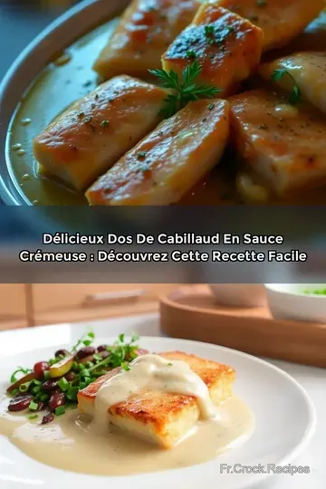 Délicieux Dos de Cabillaud en Sauce Crémeuse : Découvrez cette Recette Facile