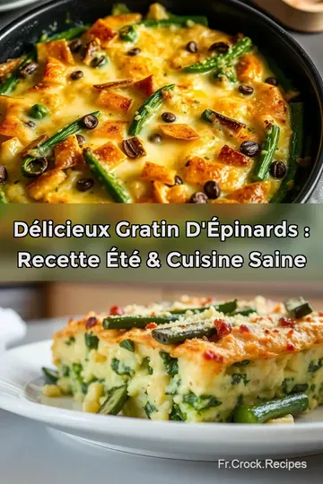Délicieux Gratin d' Épinards : Recette Été & Cuisine Saine
