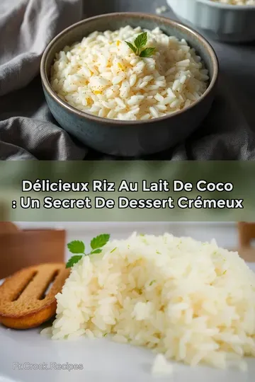 Délicieux riz au lait de coco : Un secret de dessert crémeux