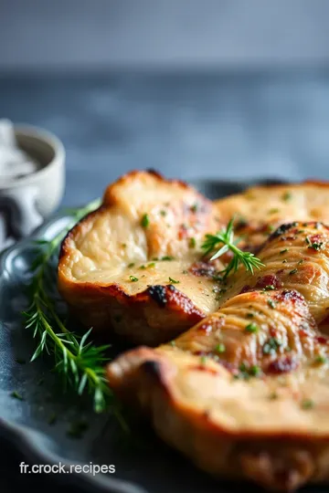 Épaule d' Agneau Rôtie aux Herbes et à l' Ail presentation