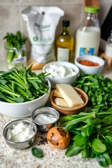Épinards à la Florentine : Un Délice Rapide aux Saveurs Élégantes ingredients
