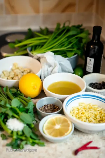 Épinards sautés à l' ail et au citron ingredients