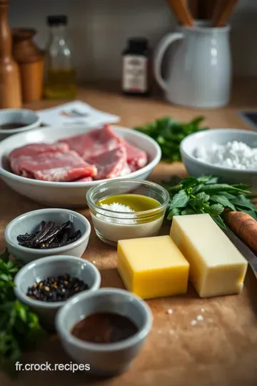 Faux-filet de bœuf poêlé sauce au beurre maître d’hôtel et pommes de terre fondantes ingredients