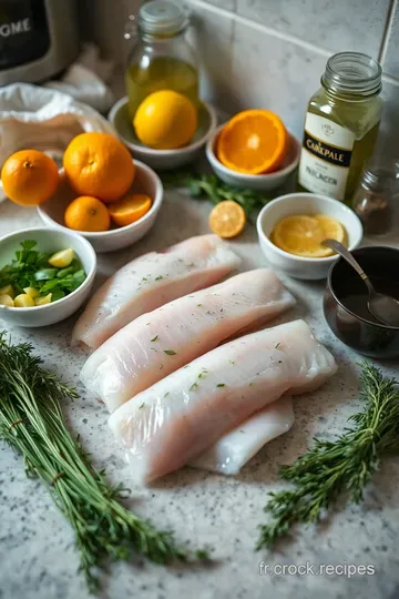 Filet de Poisson aux Agrumes et Herbes Fraîches ingredients