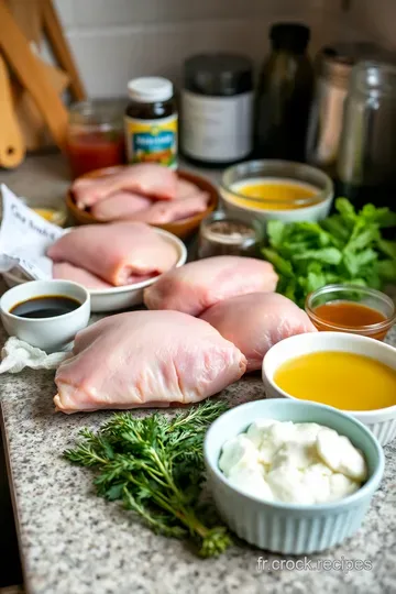 Filet de poulet à la moutarde et au miel ingredients