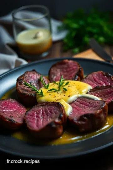 Filet Mignon à la Moutarde Crème – Le Plat de Rêve presentation