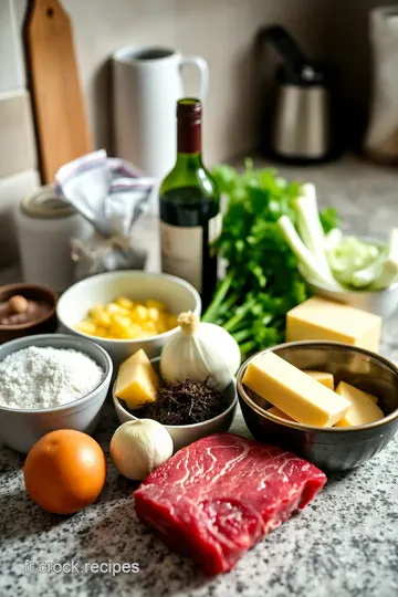 Filet Mignon au Four Sauce au Vin Rouge ingredients