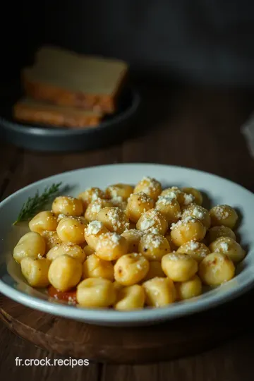 Gnocchi au Four : Gnocchis Rôtis au Fromage Crémeux presentation