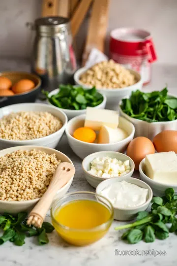Gratin d’Épinards et Quinoa au Fromage de Chèvre ingredients