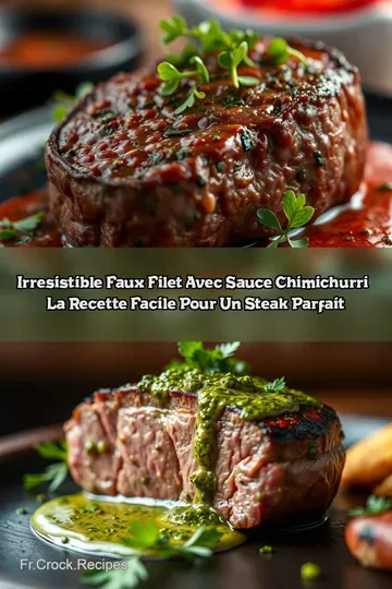 Irresistible Faux Filet avec Sauce Chimichurri : La Recette Facile pour un Steak Parfait
